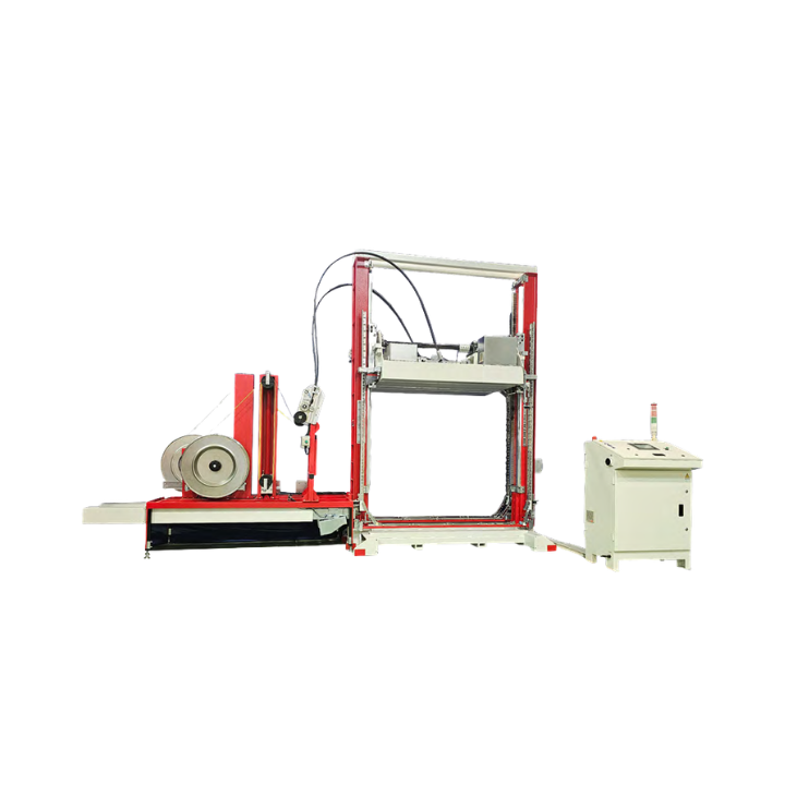 STEP TP-733 VTSP-S Fully Automatic Pallet Strapping Machine w. 2.5tons press